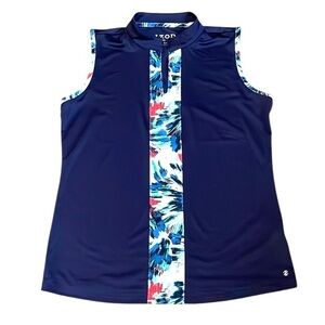 Izod Sleeveless golf top Navy Women’s S Lightweight Athletic Country club